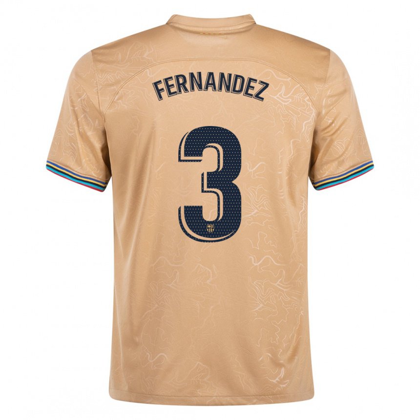 Kinderen Jana Fernandez #3 Goud Uitshirt Uittenue 2022/23 T-shirt
