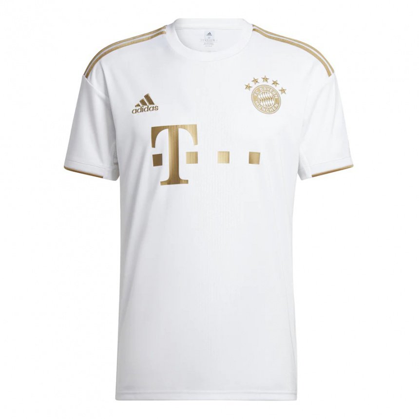 Kinderen Sadio Mane #17 Wit Goud Uitshirt Uittenue 2022/23 T-shirt