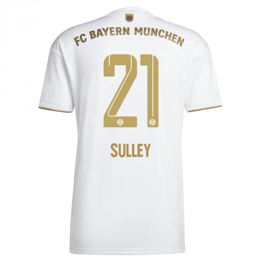 Kinderen Williams Baffour Sulley #21 Wit Goud Uitshirt Uittenue 2022/23 T-shirt