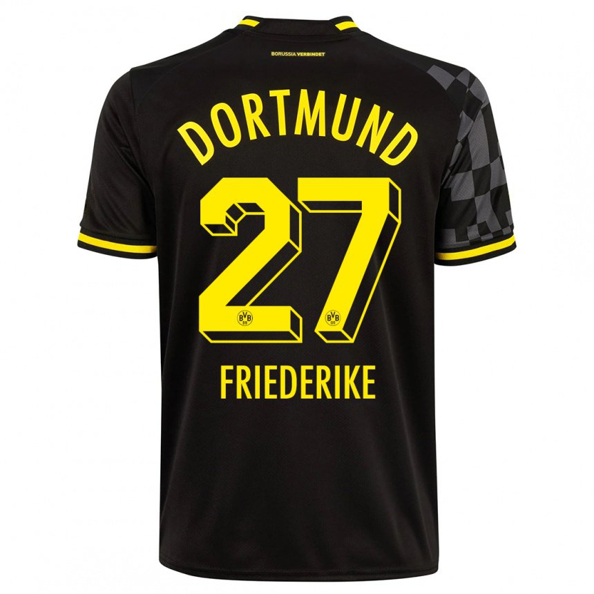 Kinderen Burczik Friederike #27 Zwart Uitshirt Uittenue 2022/23 T-shirt