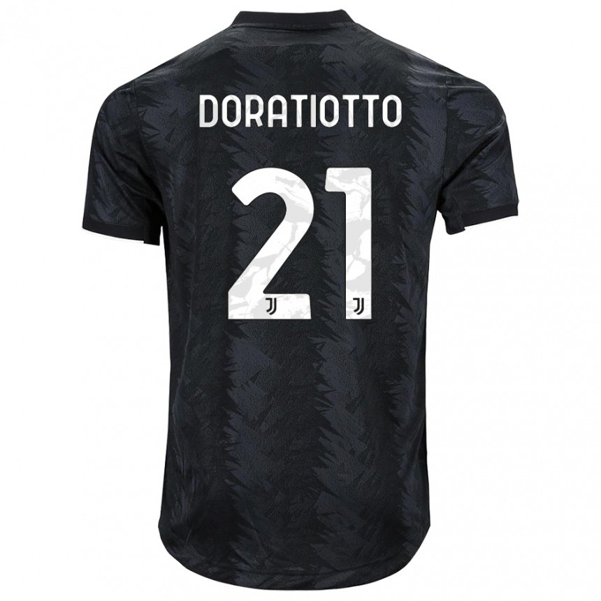 Kinderen Giulio Doratiotto #21 Donkerzwart Uitshirt Uittenue 2022/23 T-shirt