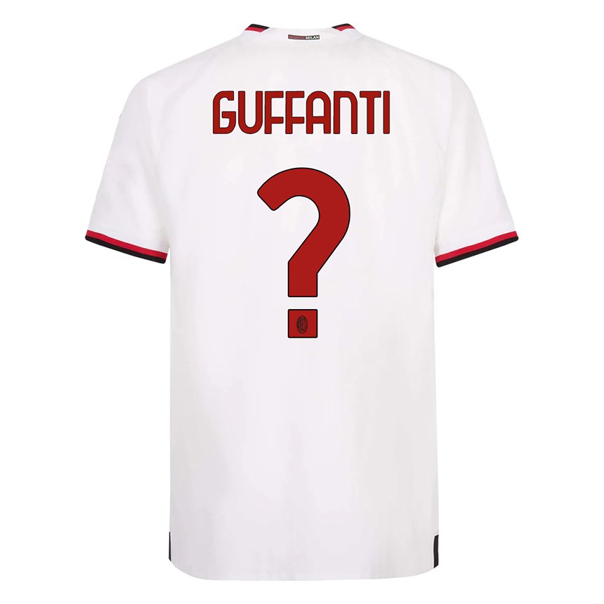 Kinderen Alessandro Guffanti #0 Wit Rood Uitshirt Uittenue 2022/23 T-shirt