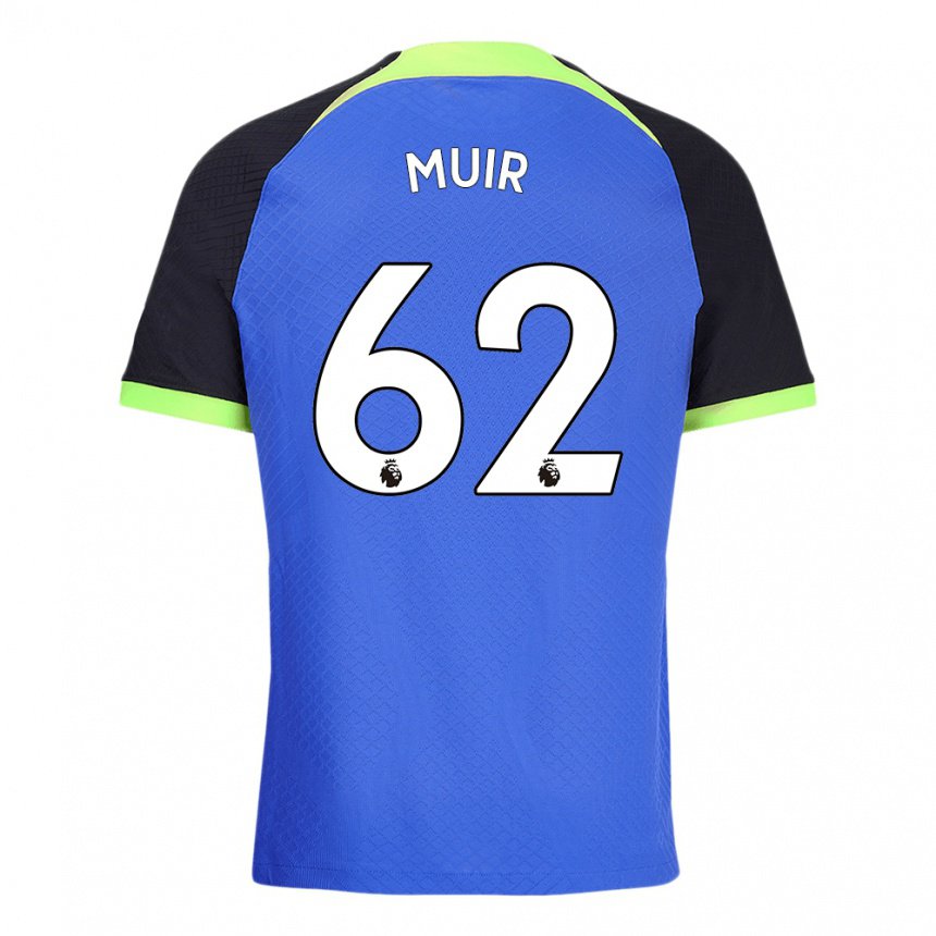 Kinderen Marqes Muir #62 Blauw Groen Uitshirt Uittenue 2022/23 T-shirt