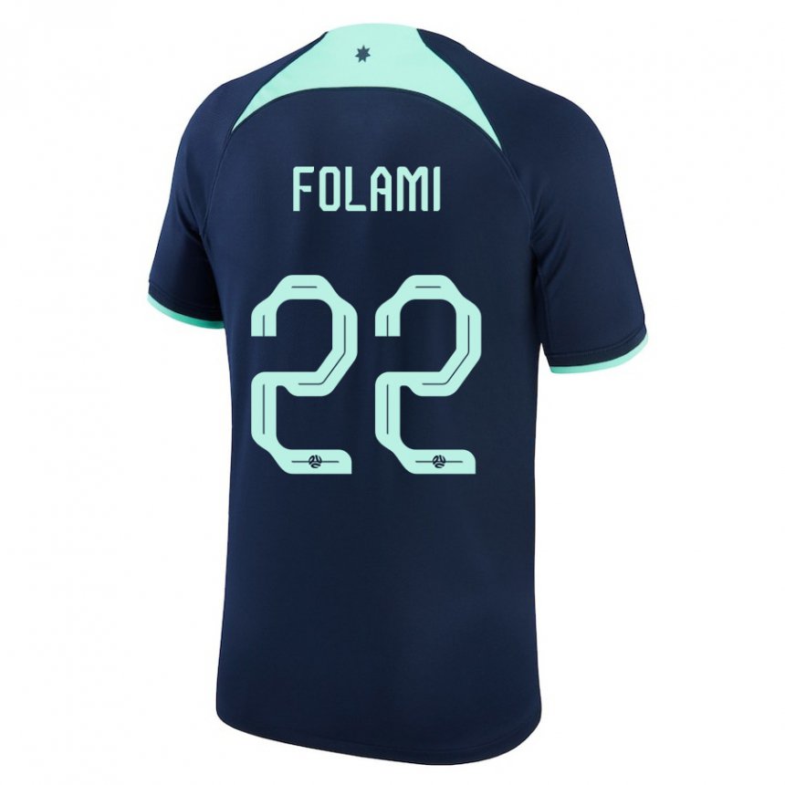 Kinderen Australisch Ben Folami #22 Donkerblauw Uitshirt Uittenue 22-24 T-shirt