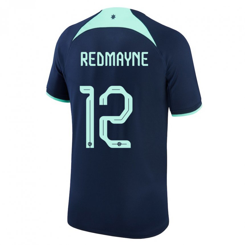 Kinderen Australisch Andrew Redmayne #12 Donkerblauw Uitshirt Uittenue 22-24 T-shirt