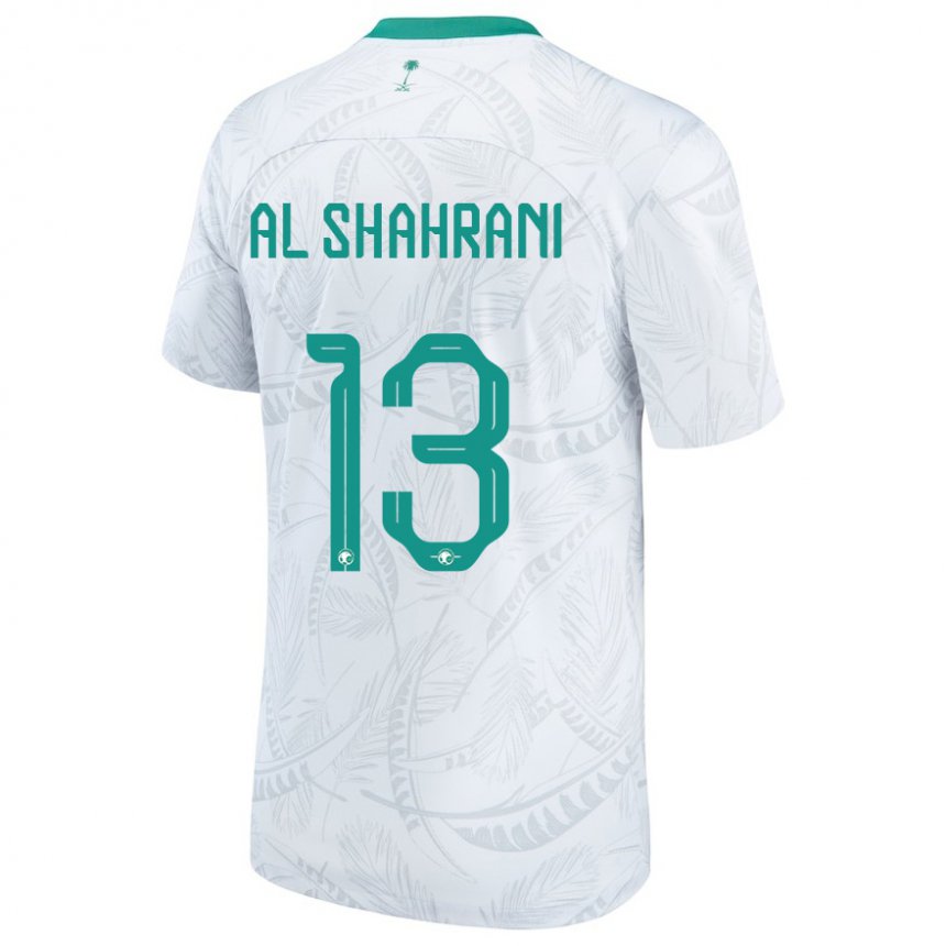 Heren Saoedi-arabisch Yaseer Al Shahrani #13 Wit Thuisshirt Thuistenue 22-24 T-shirt