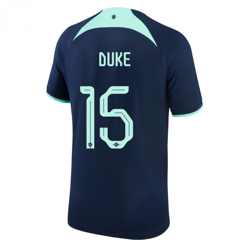 Heren Australisch Mitchell Duke #15 Donkerblauw Uitshirt Uittenue 22-24 T-shirt