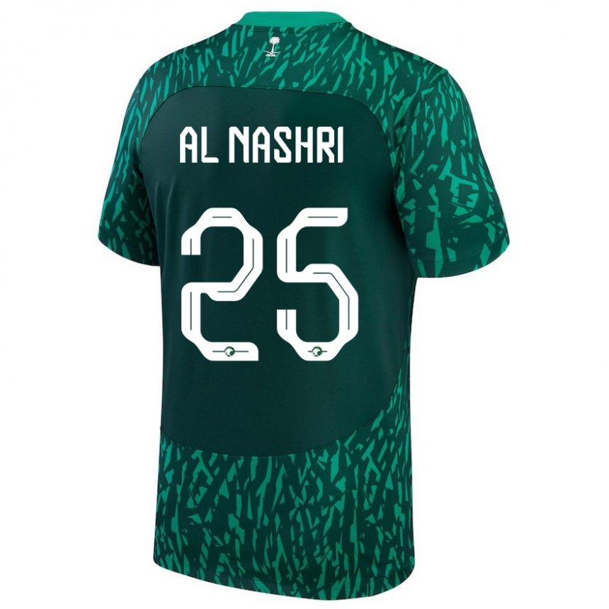 Heren Saoedi-arabisch Awad Al Nashri #25 Donkergroen Uitshirt Uittenue 22-24 T-shirt