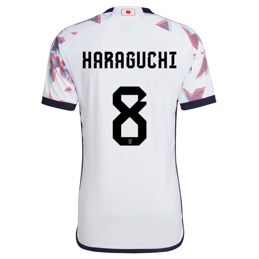 Dames Japans Genki Haraguchi #8 Wit Uitshirt Uittenue 22-24 T-shirt