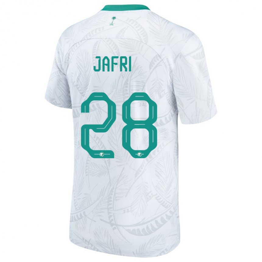 Heren Saoedi-arabisch Farah Jafri #28 Wit Thuisshirt Thuistenue 22-24 T-shirt