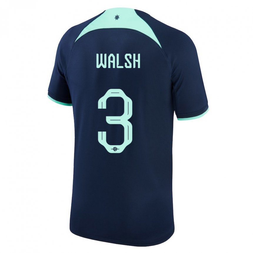 Heren Australisch Daniel Walsh #3 Donkerblauw Uitshirt Uittenue 22-24 T-shirt
