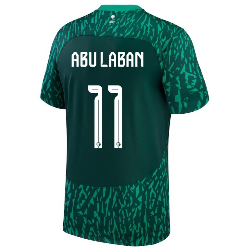 Heren Saoedi-arabisch Dalia Abu Laban #11 Donkergroen Uitshirt Uittenue 22-24 T-shirt