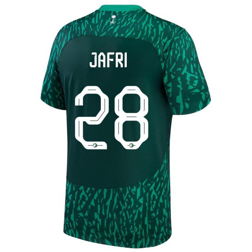 Heren Saoedi-arabisch Farah Jafri #28 Donkergroen Uitshirt Uittenue 22-24 T-shirt
