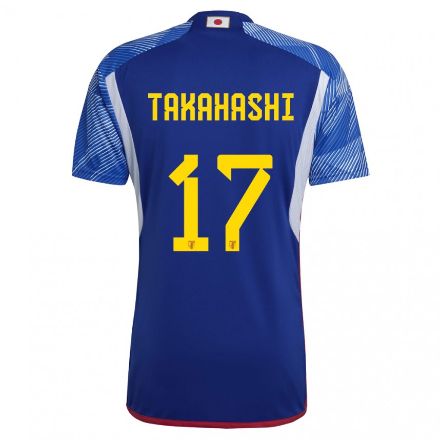 Dames Japans Hana Takahashi #17 Koningsblauw Thuisshirt Thuistenue 22-24 T-shirt