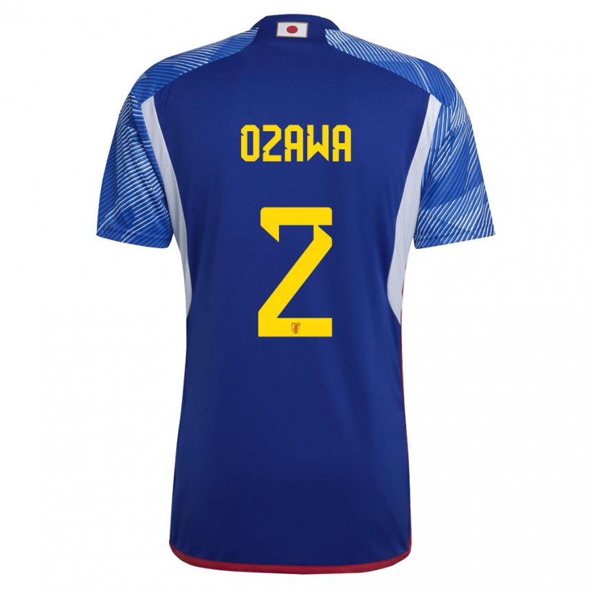 Dames Japans Haruki Ozawa #2 Koningsblauw Thuisshirt Thuistenue 22-24 T-shirt