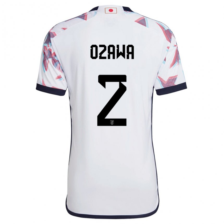 Dames Japans Haruki Ozawa #2 Wit Uitshirt Uittenue 22-24 T-shirt