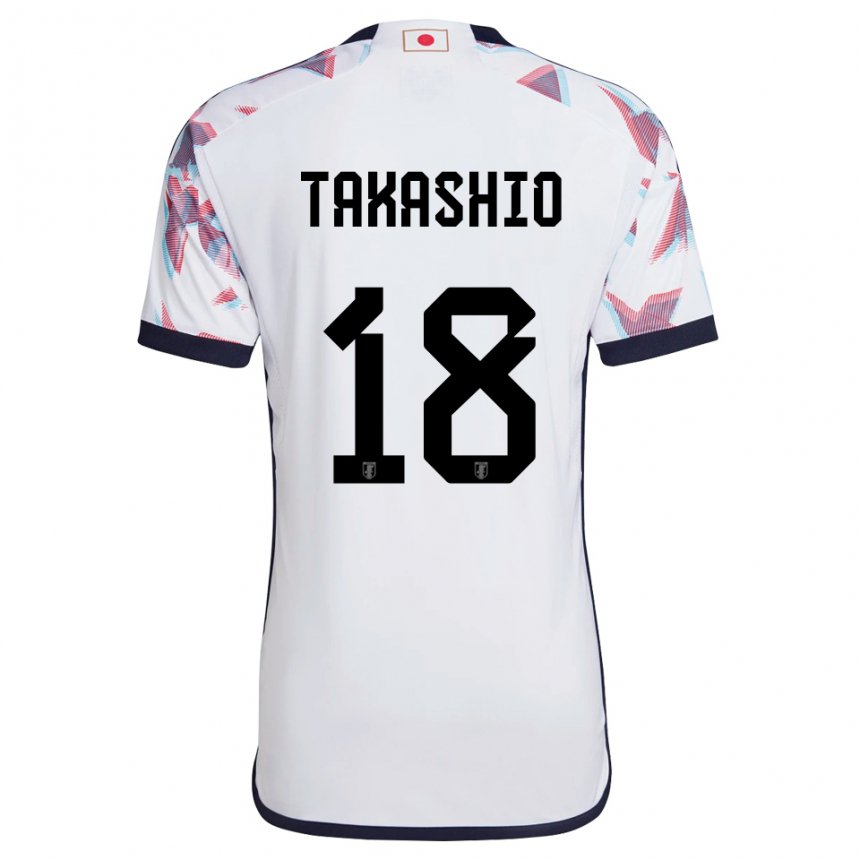 Dames Japans Hayase Takashio #18 Wit Uitshirt Uittenue 22-24 T-shirt