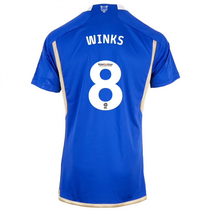 Kinderen Harry Winks #8 Blauw Thuisshirt Thuistenue 2023/24 T-Shirt