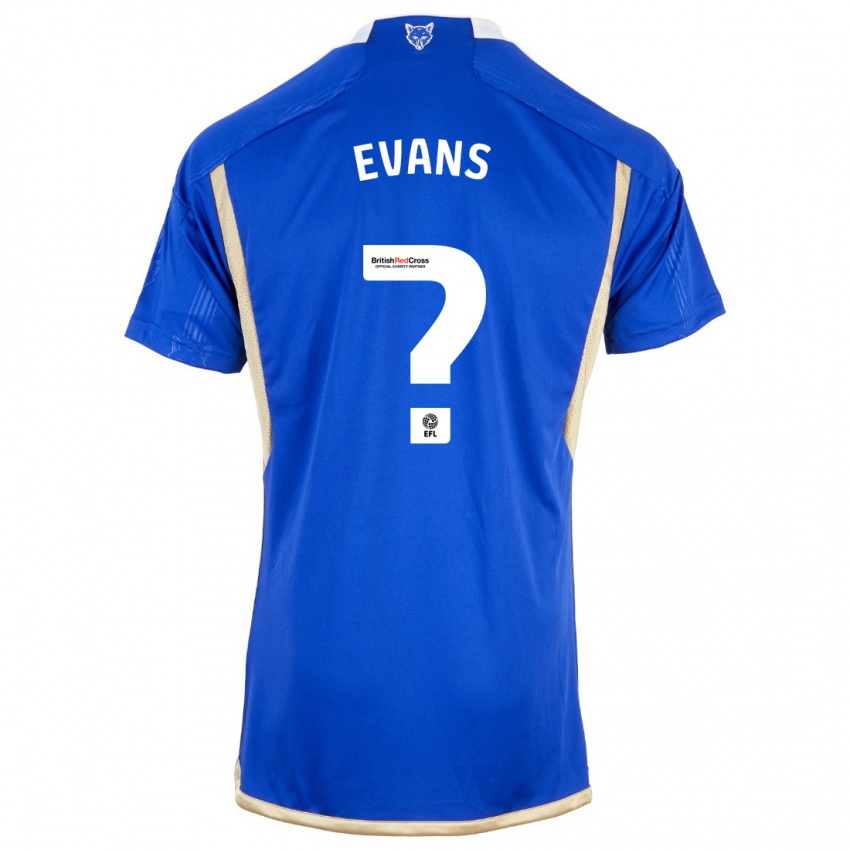 Kinderen Reece Evans #0 Blauw Thuisshirt Thuistenue 2023/24 T-Shirt