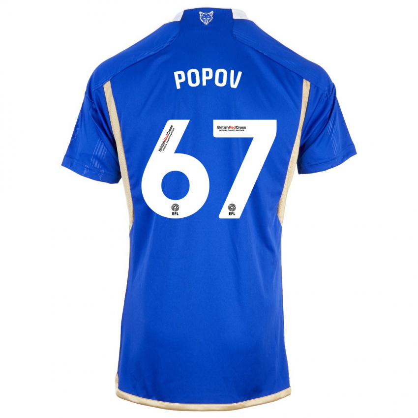 Kinderen Chris Popov #67 Blauw Thuisshirt Thuistenue 2023/24 T-Shirt