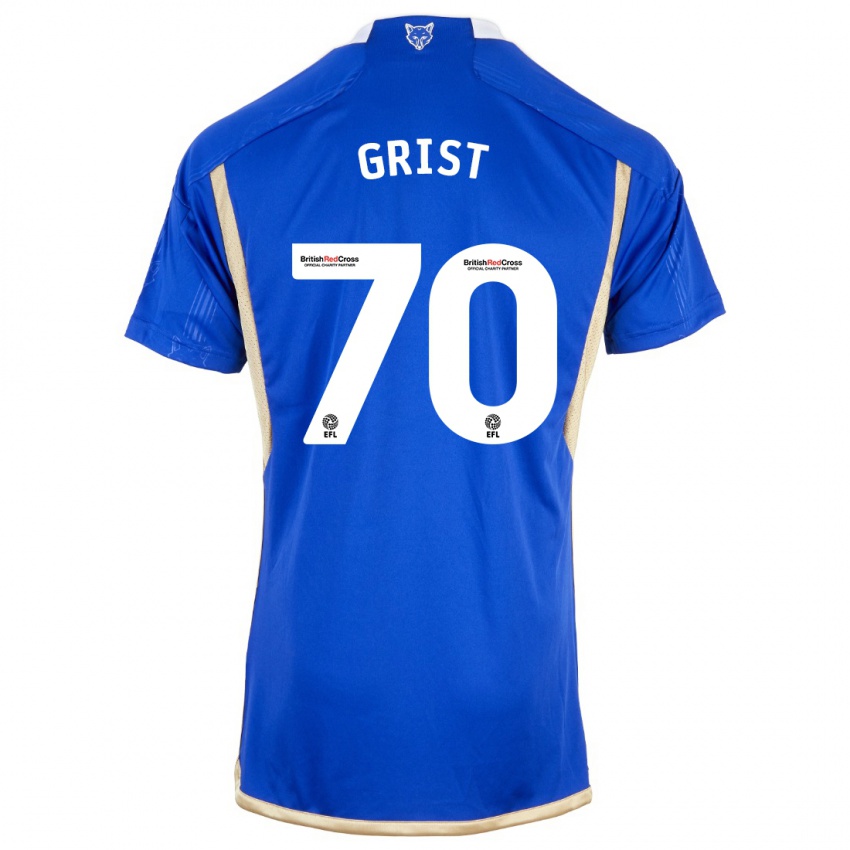 Kinderen Ben Grist #70 Blauw Thuisshirt Thuistenue 2023/24 T-Shirt