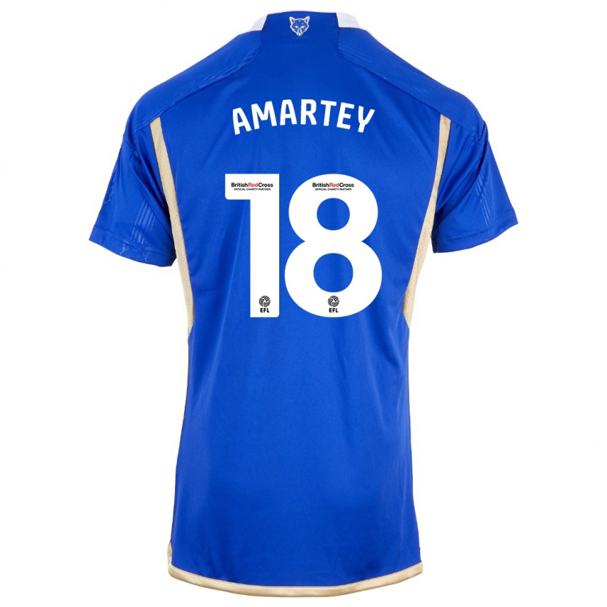 Kinderen Daniel Amartey #18 Blauw Thuisshirt Thuistenue 2023/24 T-Shirt