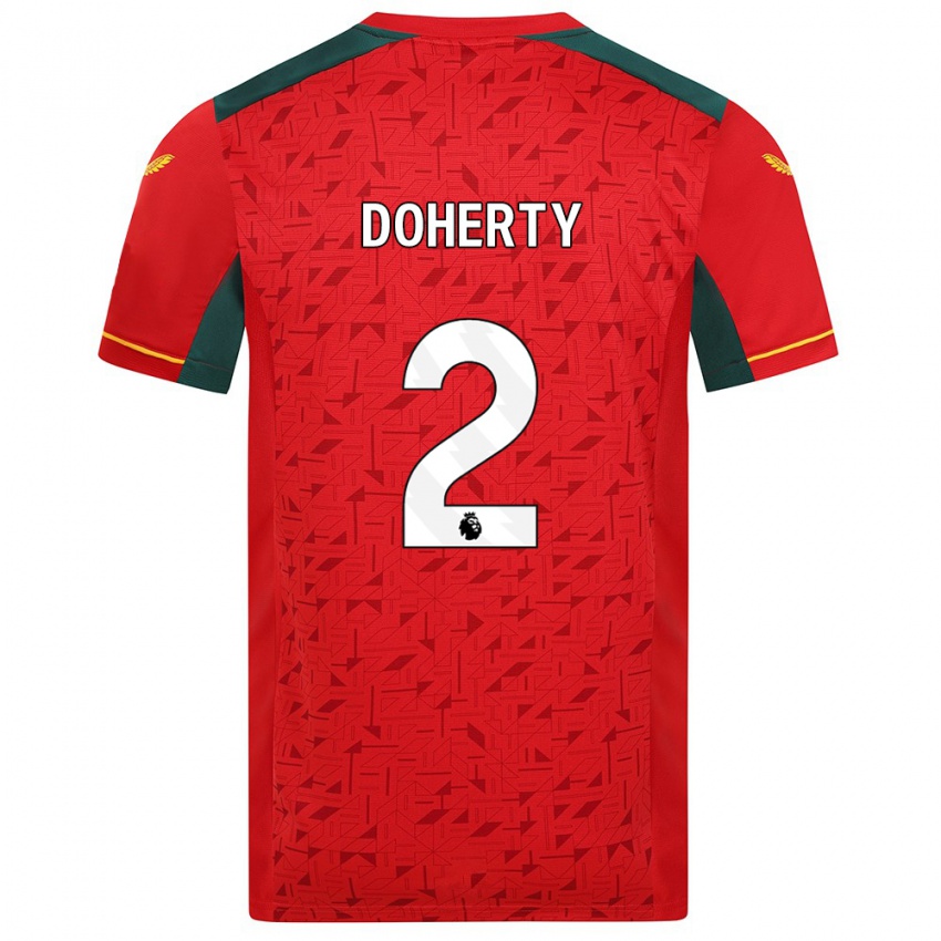 Kinderen Matt Doherty #2 Rood Uitshirt Uittenue 2023/24 T-Shirt