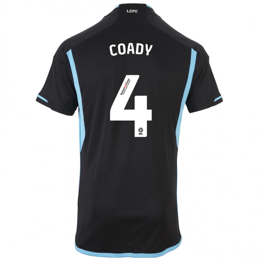 Kinderen Conor Coady #4 Zwart Uitshirt Uittenue 2023/24 T-Shirt