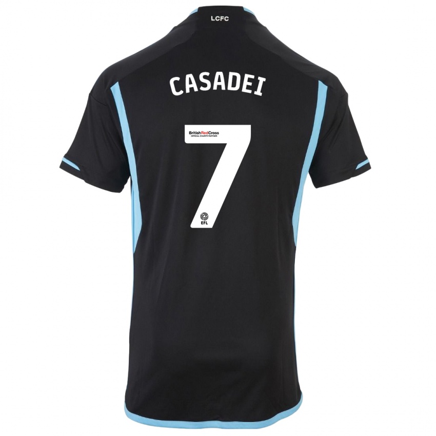 Kinderen Cesare Casadei #7 Zwart Uitshirt Uittenue 2023/24 T-Shirt