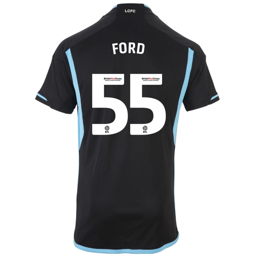 Kinderen Harvey Godsmark-Ford #55 Zwart Uitshirt Uittenue 2023/24 T-Shirt