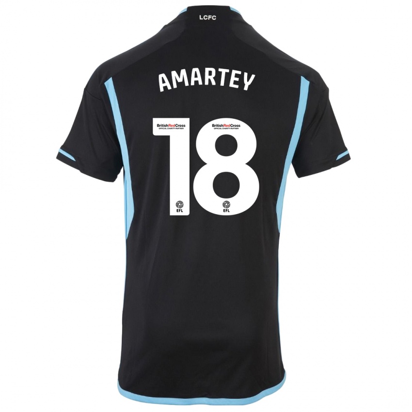 Kinderen Daniel Amartey #18 Zwart Uitshirt Uittenue 2023/24 T-Shirt