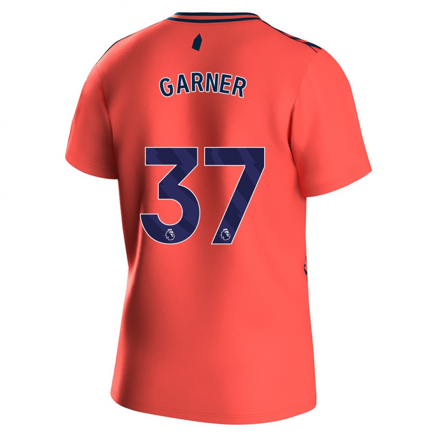 Kinderen James Garner #37 Koraal Uitshirt Uittenue 2023/24 T-Shirt