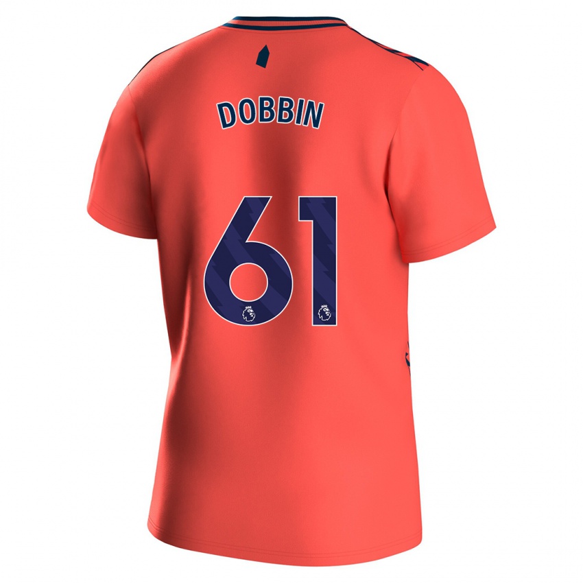 Kinderen Lewis Dobbin #61 Koraal Uitshirt Uittenue 2023/24 T-Shirt