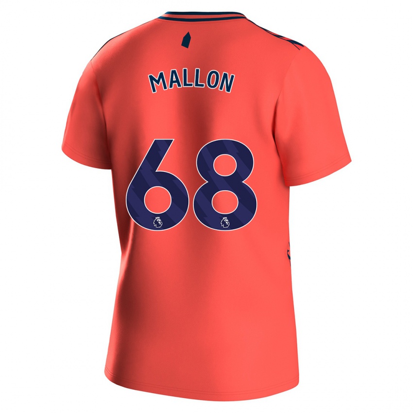 Kinderen Mathew Mallon #68 Koraal Uitshirt Uittenue 2023/24 T-Shirt