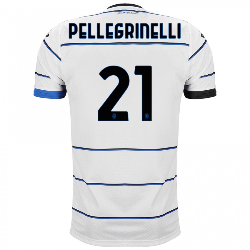 Kinderen Giorgia Pellegrinelli #21 Wit Uitshirt Uittenue 2023/24 T-Shirt