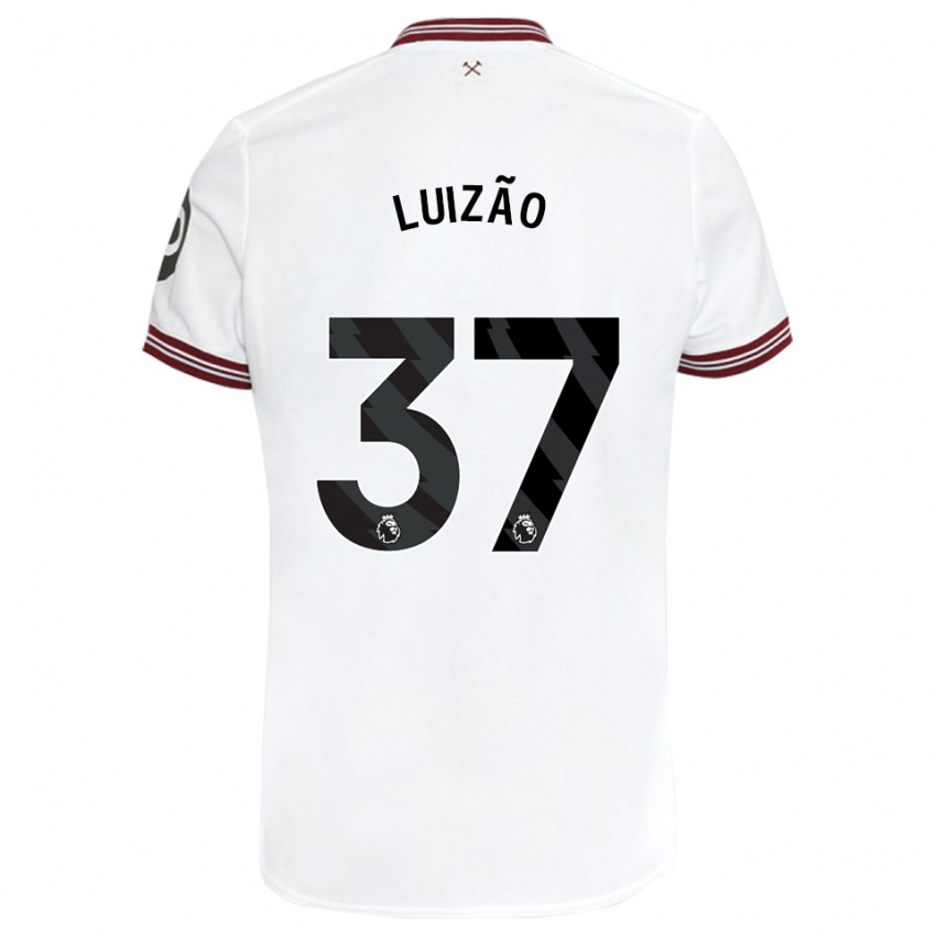 Heren Luizão #37 Wit Uitshirt Uittenue 2023/24 T-Shirt