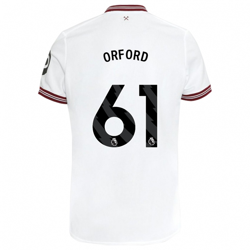 Heren Lewis Orford #61 Wit Uitshirt Uittenue 2023/24 T-Shirt