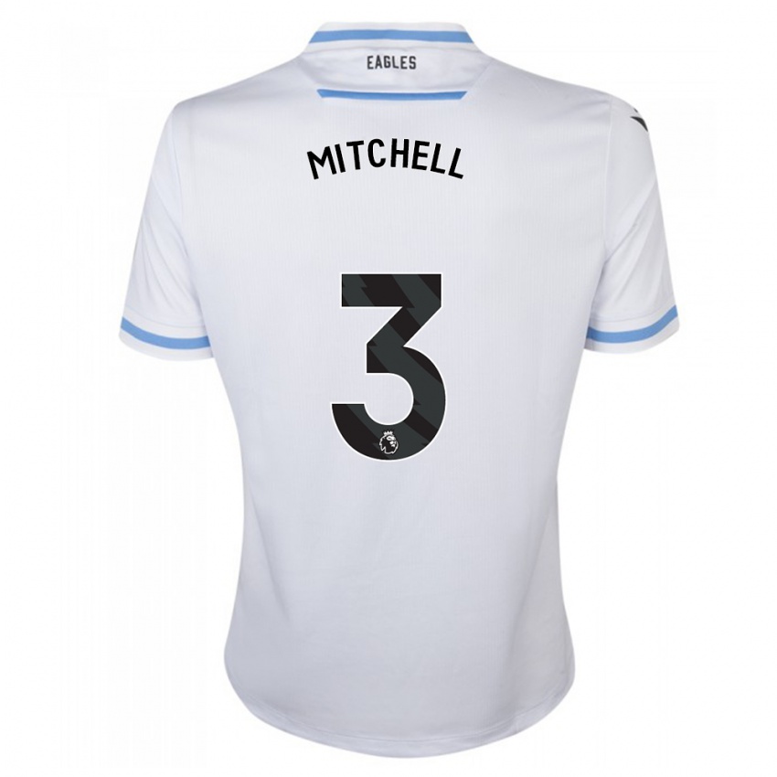 Heren Tyrick Mitchell #3 Wit Uitshirt Uittenue 2023/24 T-Shirt