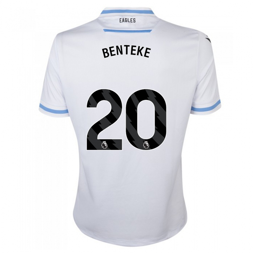 Heren Christian Benteke #20 Wit Uitshirt Uittenue 2023/24 T-Shirt