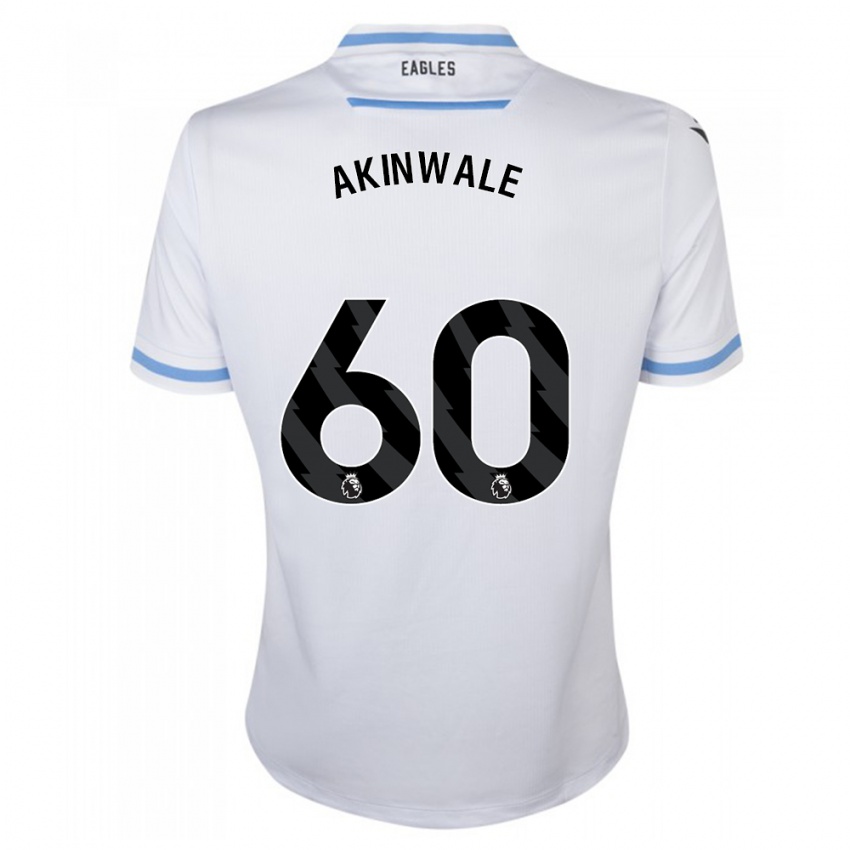Heren Victor Akinwale #60 Wit Uitshirt Uittenue 2023/24 T-Shirt