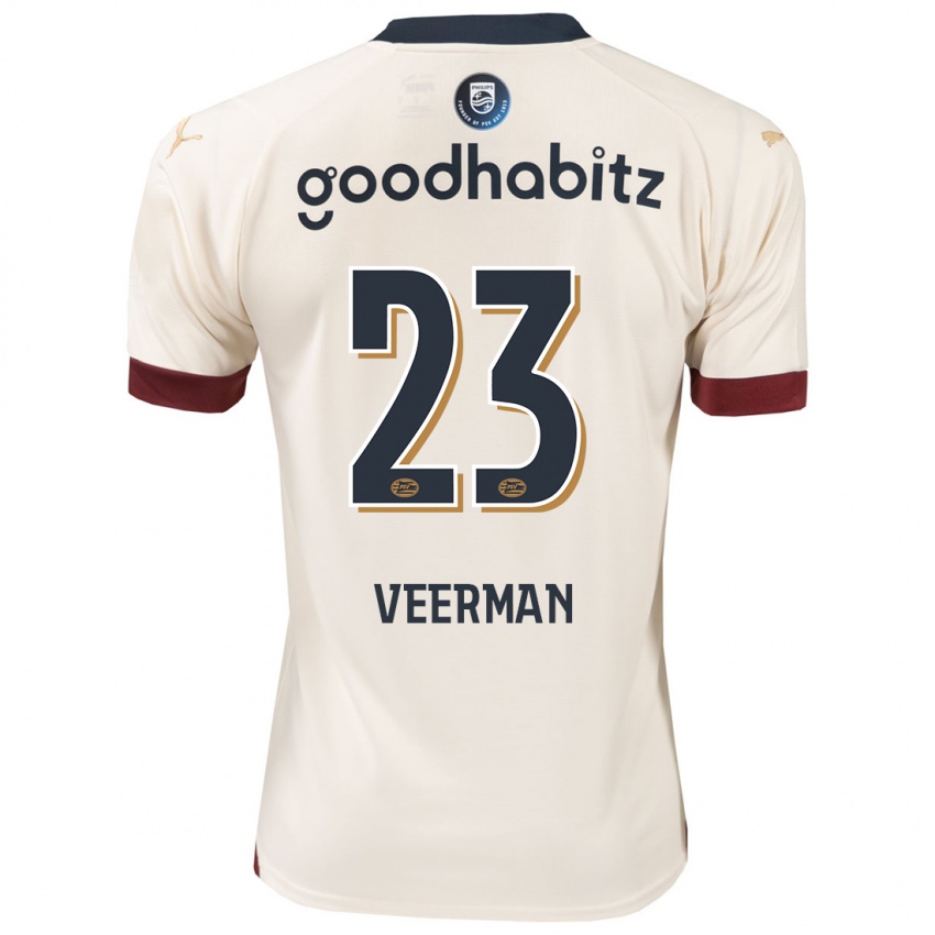 Heren Joey Veerman #23 Gebroken Wit Uitshirt Uittenue 2023/24 T-Shirt