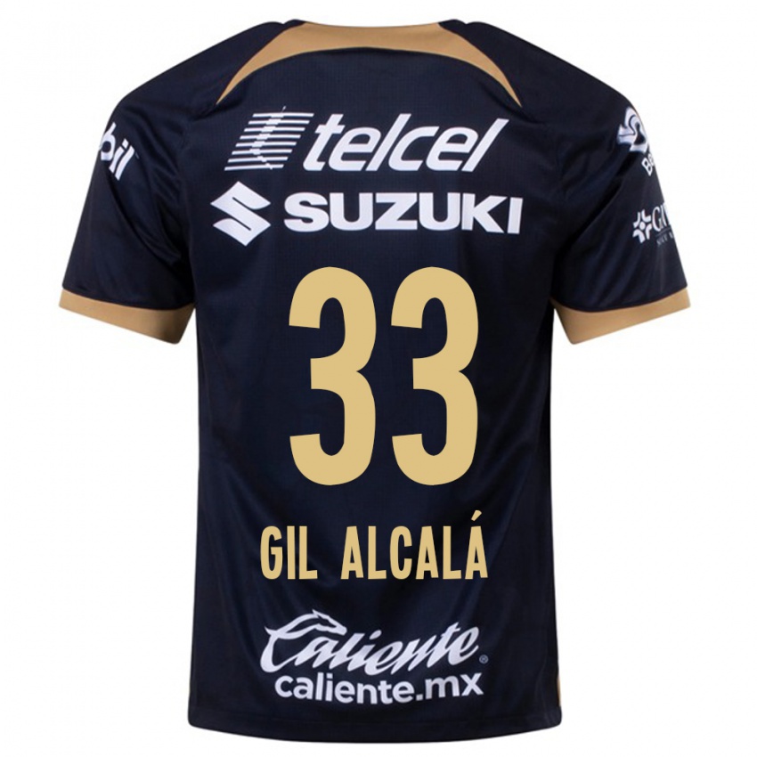Heren Gil Alcala #33 Donkerblauw Uitshirt Uittenue 2023/24 T-Shirt