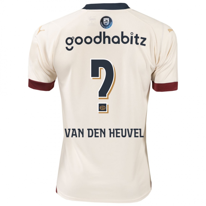 Dames Tim Van Den Heuvel #0 Gebroken Wit Uitshirt Uittenue 2023/24 T-Shirt