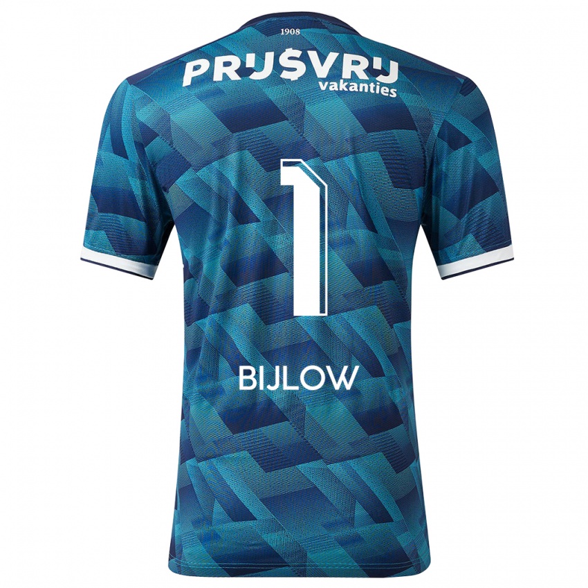 Dames Justin Bijlow #1 Blauw Uitshirt Uittenue 2023/24 T-Shirt