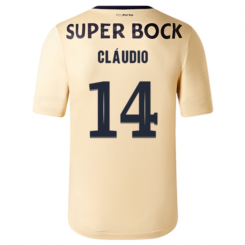 Dames Claudio Ramos #14 Beige-Gouden Uitshirt Uittenue 2023/24 T-Shirt