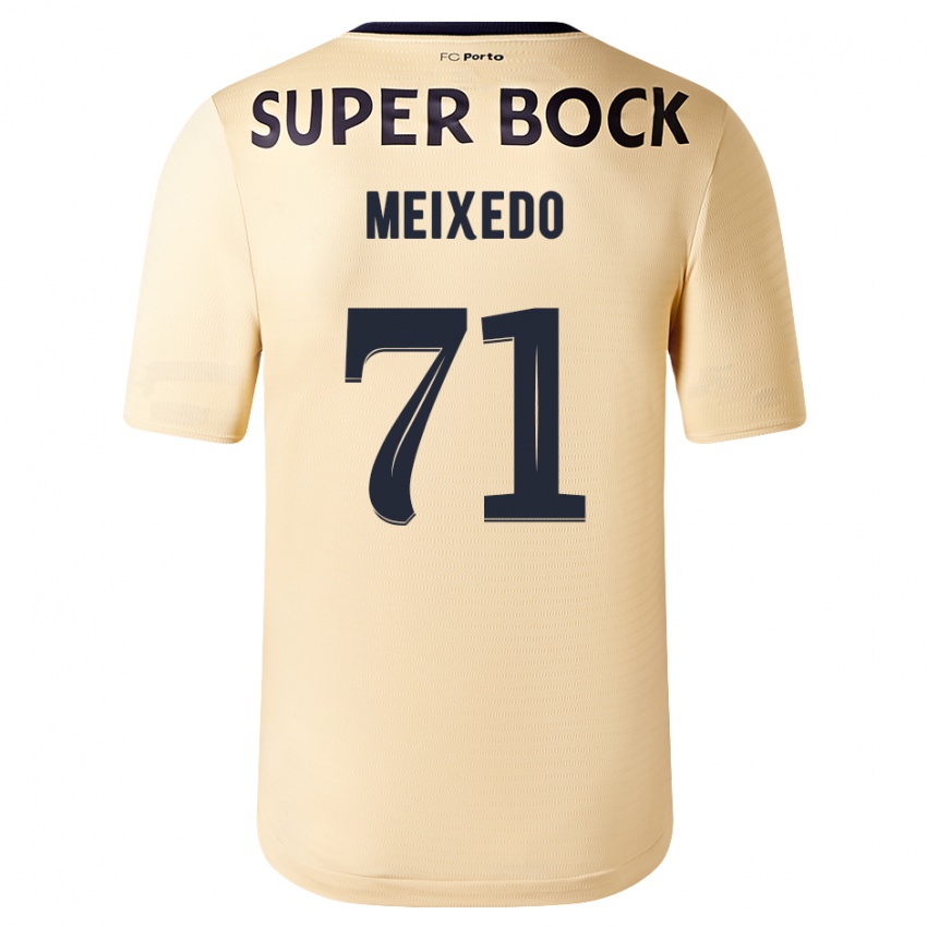 Dames Francisco Meixedo #71 Beige-Gouden Uitshirt Uittenue 2023/24 T-Shirt