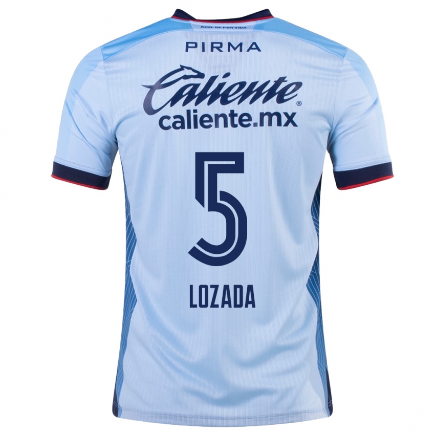 Dames Ana Lozada #5 Hemelsblauw Uitshirt Uittenue 2023/24 T-Shirt