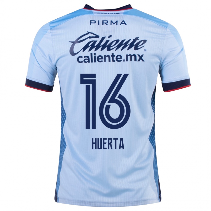 Dames Ana Gabriela Huerta #16 Hemelsblauw Uitshirt Uittenue 2023/24 T-Shirt