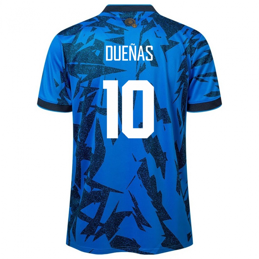 Kinderen El Salvador Enrico Dueñas #10 Blauw Thuisshirt Thuistenue 24-26 T-Shirt