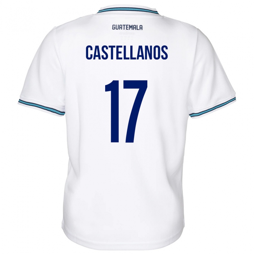 Kinderen Guatemala Óscar Castellanos #17 Wit Thuisshirt Thuistenue 24-26 T-Shirt